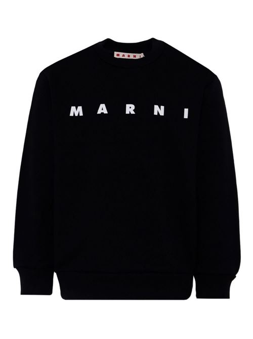 Felpa bambino unisex Marni Kids nera con logo MARNI KID | M01612M00V00M900